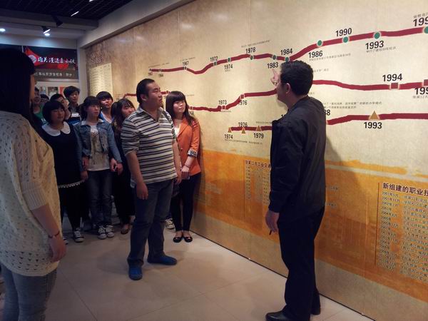 经济管理系组织学生参观学习万象城官网校史展