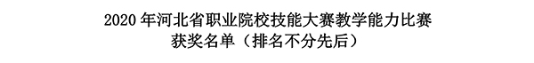 万象城官网教师全省职业院校技能大赛教学能力比赛创佳绩