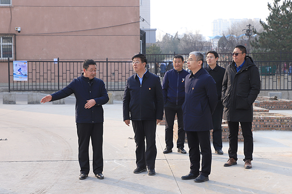 学院领导检查督导校区规划和校园环境绿化工作